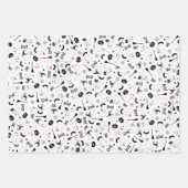 Cute Boo Spooky Ghost Halloween Pink Girl ラッピングペーパーシート (正面)