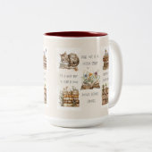 Cute Book Lover Quote Wrap ツートーンマグカップ (正面右)