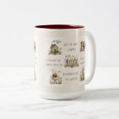 Cute Book Lover Quote Wrap ツートーンマグカップ (正面右)