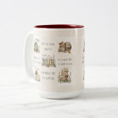 Cute Book Lover Quote Wrap ツートーンマグカップ (正面左)