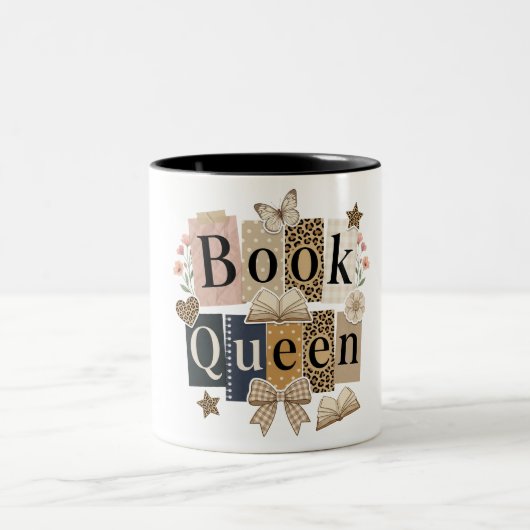 Cute Book Queen ツートーンマグカップ (中央)