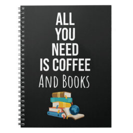 Cute Book Reading Gifts Coffee Quotes Lover Reader ノートブック