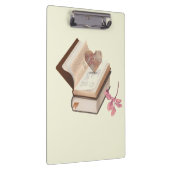 Cute book  withe map heart and flower クリップボード (右)