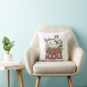 Cute bookworm Mama word art クッション (椅子)