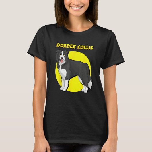 Cute Border Collie Tシャツ (正面)