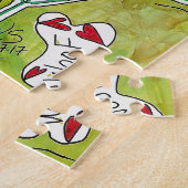 Cute Boston Terrier Puzzle - 520 Pieces ジグソーパズル (側面)