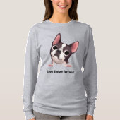Cute Boston Terrier  Tシャツ (正面)