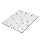 Cute Botanical Elegant Lavender Ceramic Tile タイル (側面)