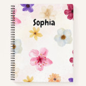 Cute Botanical Illustration with a Dreamy Floral  ノートブック (正面)