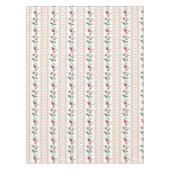 Cute botanical retro artwork strawberry pattern テーブルクロス (正面)