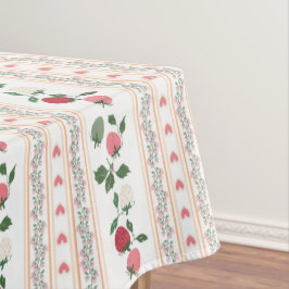 Cute botanical retro artwork strawberry pattern テーブルクロス