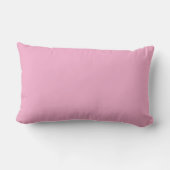 Cute Bow Border Custom Monogram Throw Pillow ランバークッション (裏面)