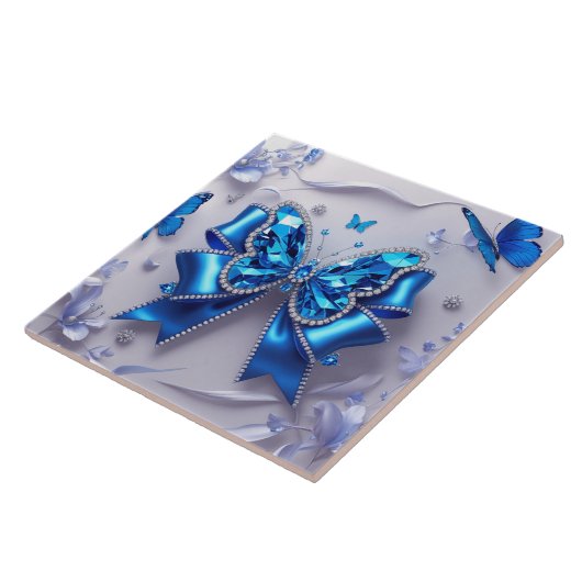 Cute bow Ceramic Tile タイル (側面)