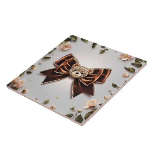 Cute bow Ceramic Tile タイル (側面)