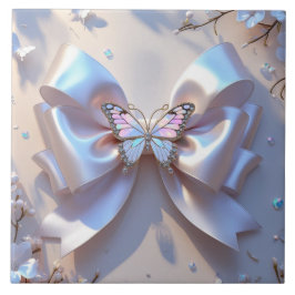 Cute bow Ceramic Tile タイル