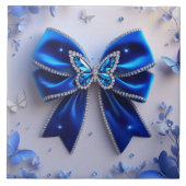 Cute bow Ceramic Tile タイル (正面)