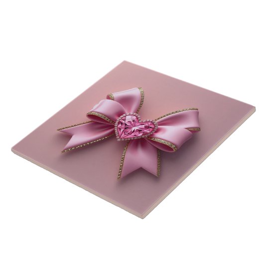 Cute bow Ceramic Tile タイル (側面)