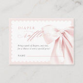 Cute Bow Diaper Raffle エンクロージャーカード (正面)