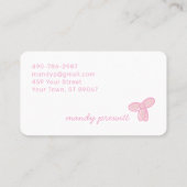 Cute Bow Logo | Boutique or Beauty Brand 名刺 (裏面)