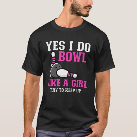 Cute Bowling For Women Girls Bowler Spare Me Ladie Tシャツ (正面)