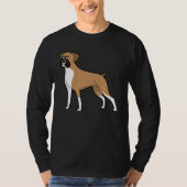 Cute Boxer Dog  Dog Tシャツ (正面)