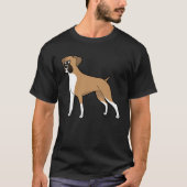 Cute Boxer Dog Dog Tシャツ (正面)