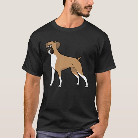 Cute Boxer Dog Dog Tシャツ (正面)