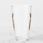 Cute Boxer Dog Funny Christmas Holiday Gifts タンブラーグラス (左)