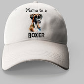 Cute Boxer Mama Brown personalize キャップ
