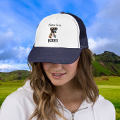 Cute Boxer Mama Brown personalize キャップ