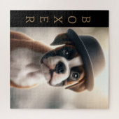 Cute Boxer Puppy – Stylish Dog Art ジグソーパズル (横)