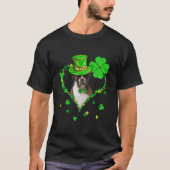 Cute Boxer Saint Patrick's Day Dogs Dad Mom Tシャツ (正面)