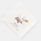 Cute Boy Minimal Aviator Airplane Baby Shower  (コーナー)