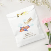 Cute Boy Minimal Aviator Airplane Baby Shower  フェイバーバッグ (封をした状態)