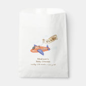 Cute Boy Minimal Aviator Airplane Baby Shower  フェイバーバッグ (正面)