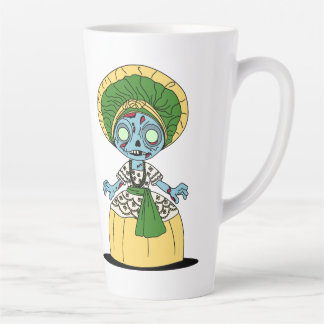 Cute Brazilian Zombie Girl カフェラテマグ