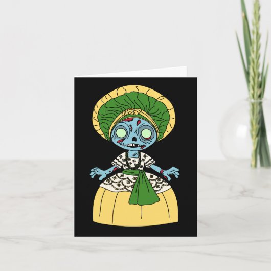 Cute Brazilian Zombie Girl ノートカード (正面)