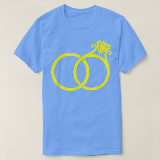Cute Bridesmaid Bachelorette Party Bride Rings  Tシャツ (デザイン正面)