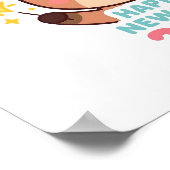 cute bright reindeer new year poster 2026 ポスター (角)