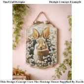  Cute Brown Bunny In A Daisy Meadow FK3 Decoupage 薄葉紙