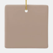 Cute Brown Cream Hedgehog Mouse セラミックオーナメント (裏面)