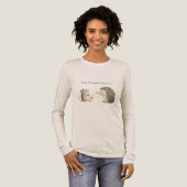 Cute Brown Cream Hedgehog Mouse Best Friends トライブレンドＴシャツ (正面全体)