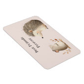 Cute Brown Cream Hedgehog Mouse Best Friends マグネット (右側)