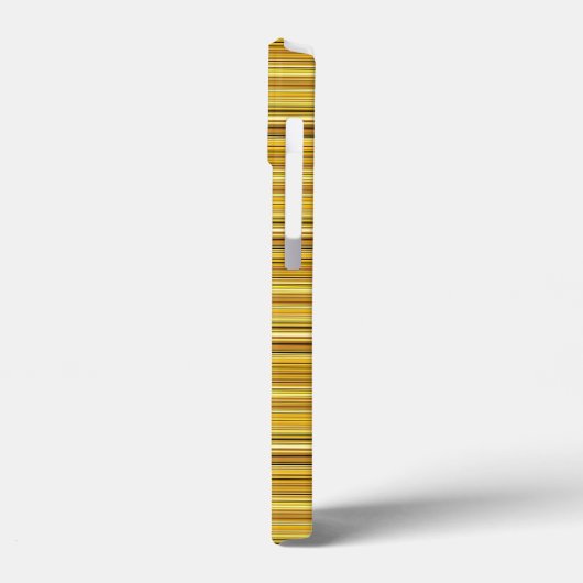 Cute brown golden stripes Case-Mate iPhoneケース (裏面 / 左)