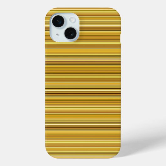 Cute brown golden stripes Case-Mate iPhoneケース (裏面)