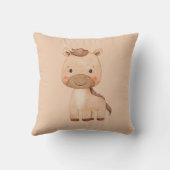Cute Brown Horse  クッション (裏面)