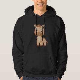 Cute Brown Horse  パーカ