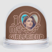 Cute Brown I Love My Girlfriend Photo (正面)