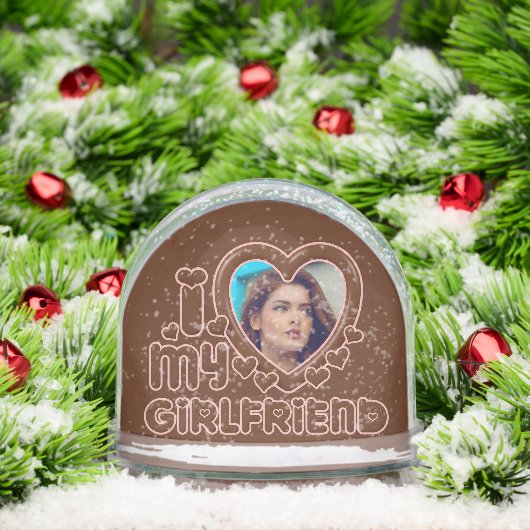 Cute Brown I Love My Girlfriend Photo (クリスマス)