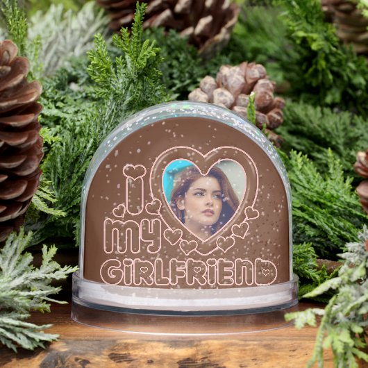 Cute Brown I Love My Girlfriend Photo (冬)